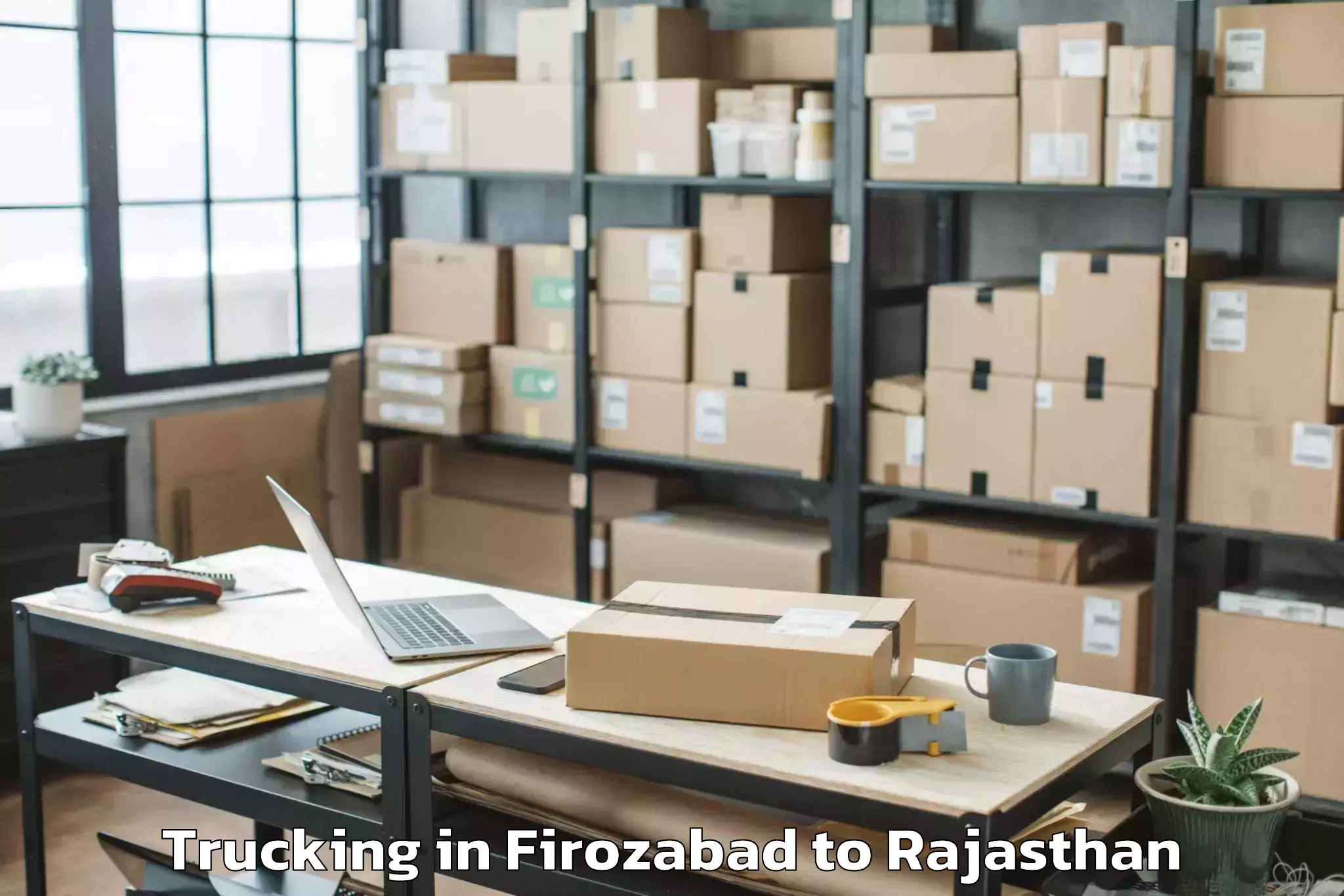 Book Firozabad to Kuchaman Trucking